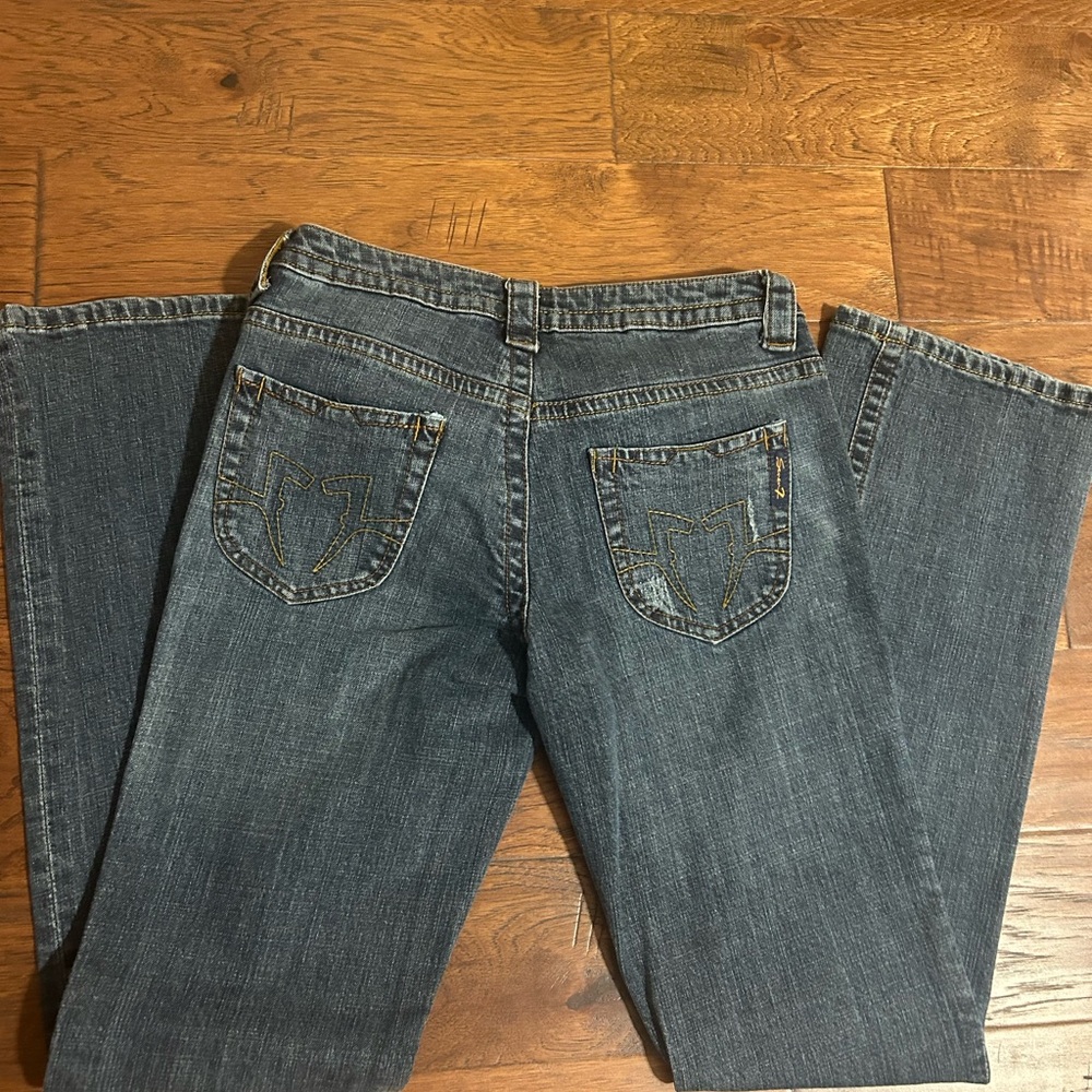 Seven7 Women's casual high rise Dark Blue Boot Cut Jeans
Size 29 X 31 - Picture 3 of 3